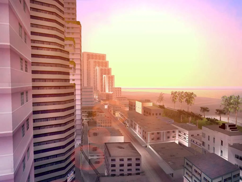 Vice City business front on the original PC client