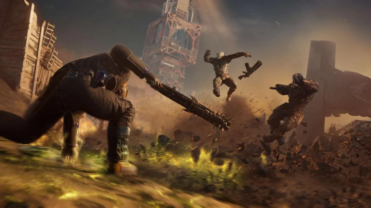Outriders online co-op three Worldslayers pushing a world modifier
