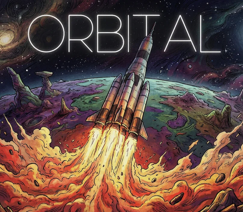 ORBITAL cover, Night Sky Dogs colony sim