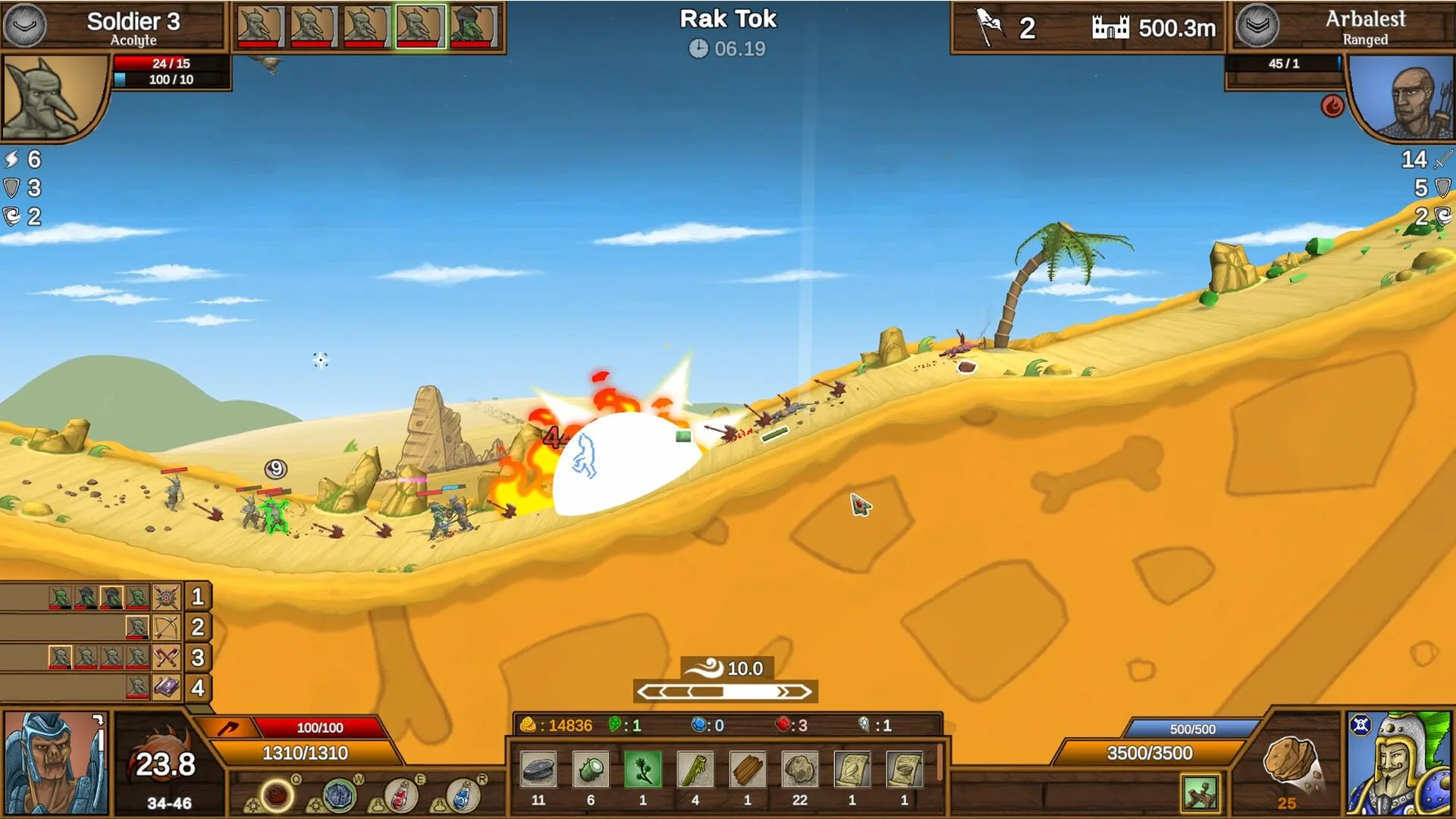 The Orc Invasion gold and resource gathering