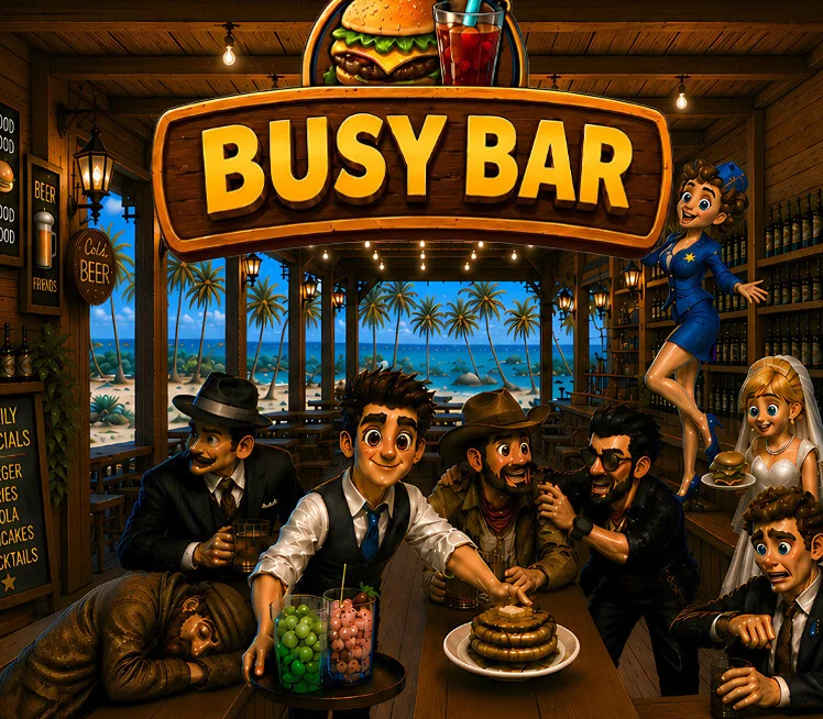 Busy Bar World Tour local split-screen co-op shift