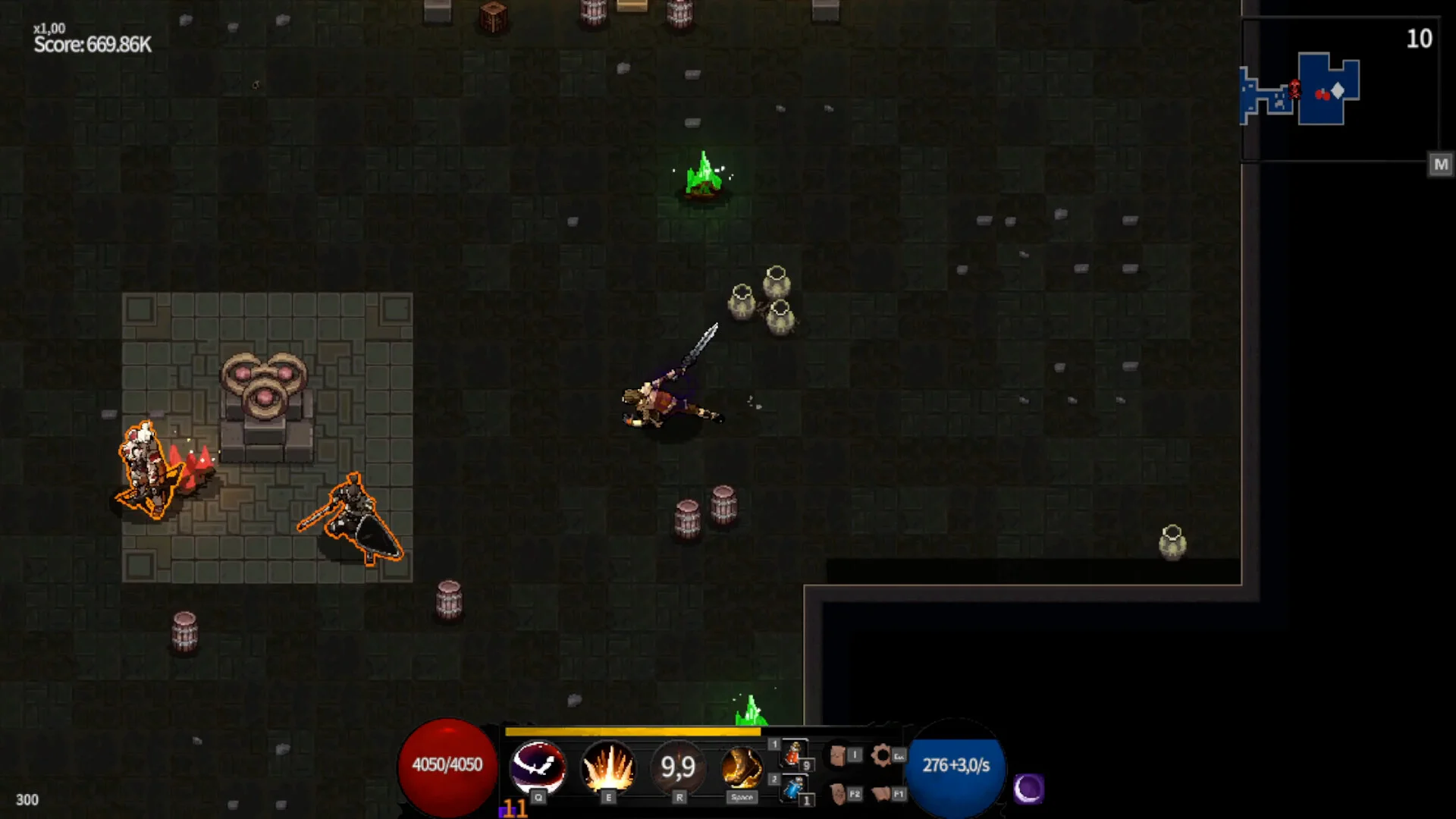 Phantom Tower monster combat screenshot