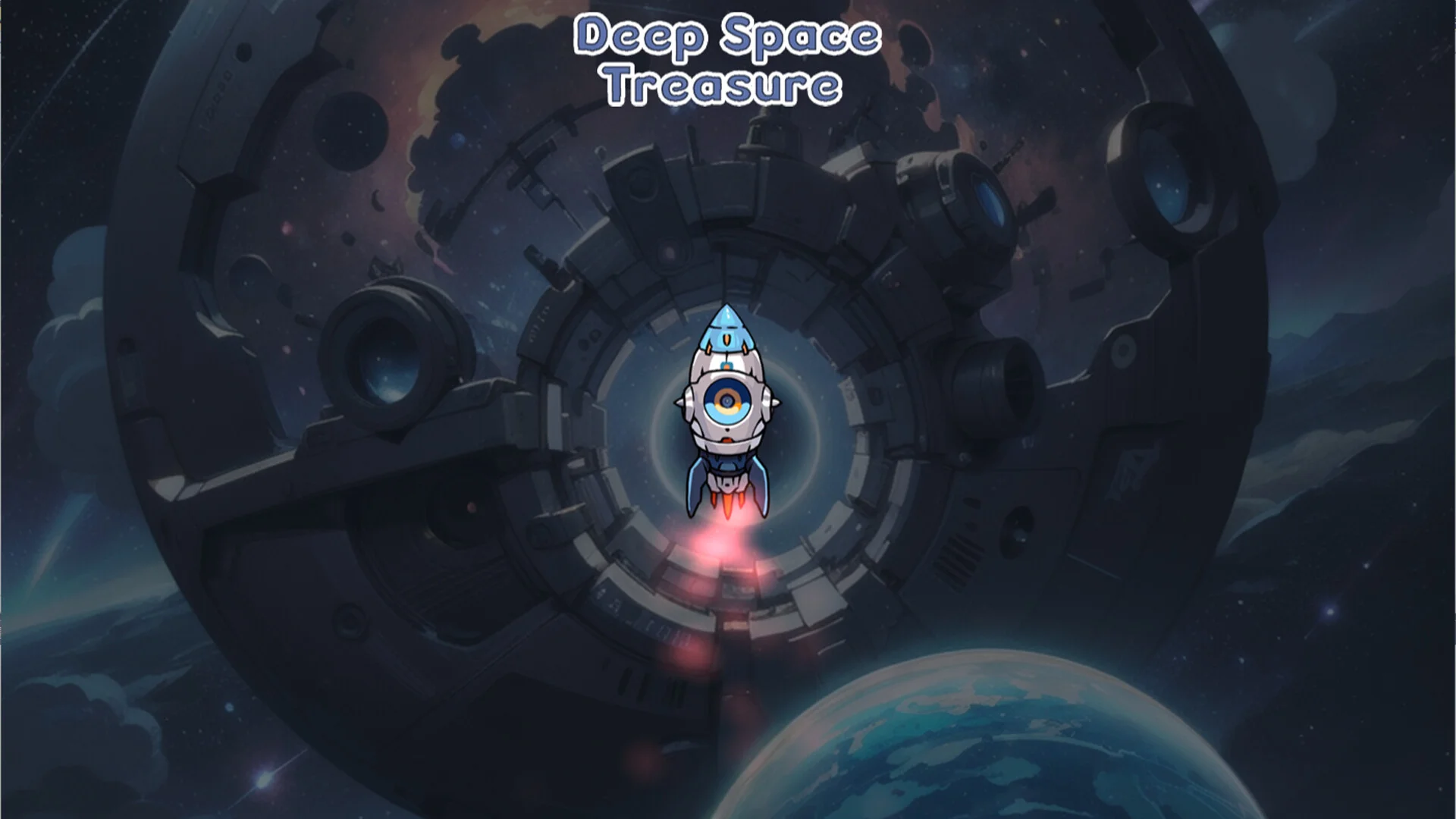 Deep Space Treasure cover, 2D planet mining sandbox on Steam