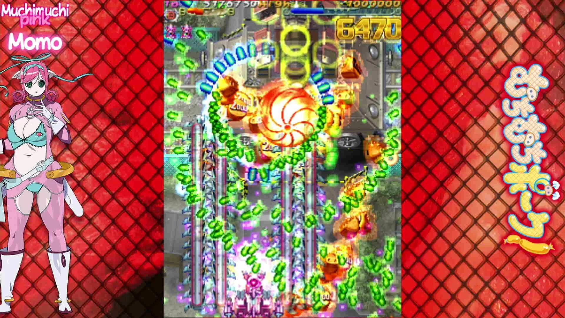 Muchi Muchi Pork PinkSweets Arcade and Arrange bullet-hell stages