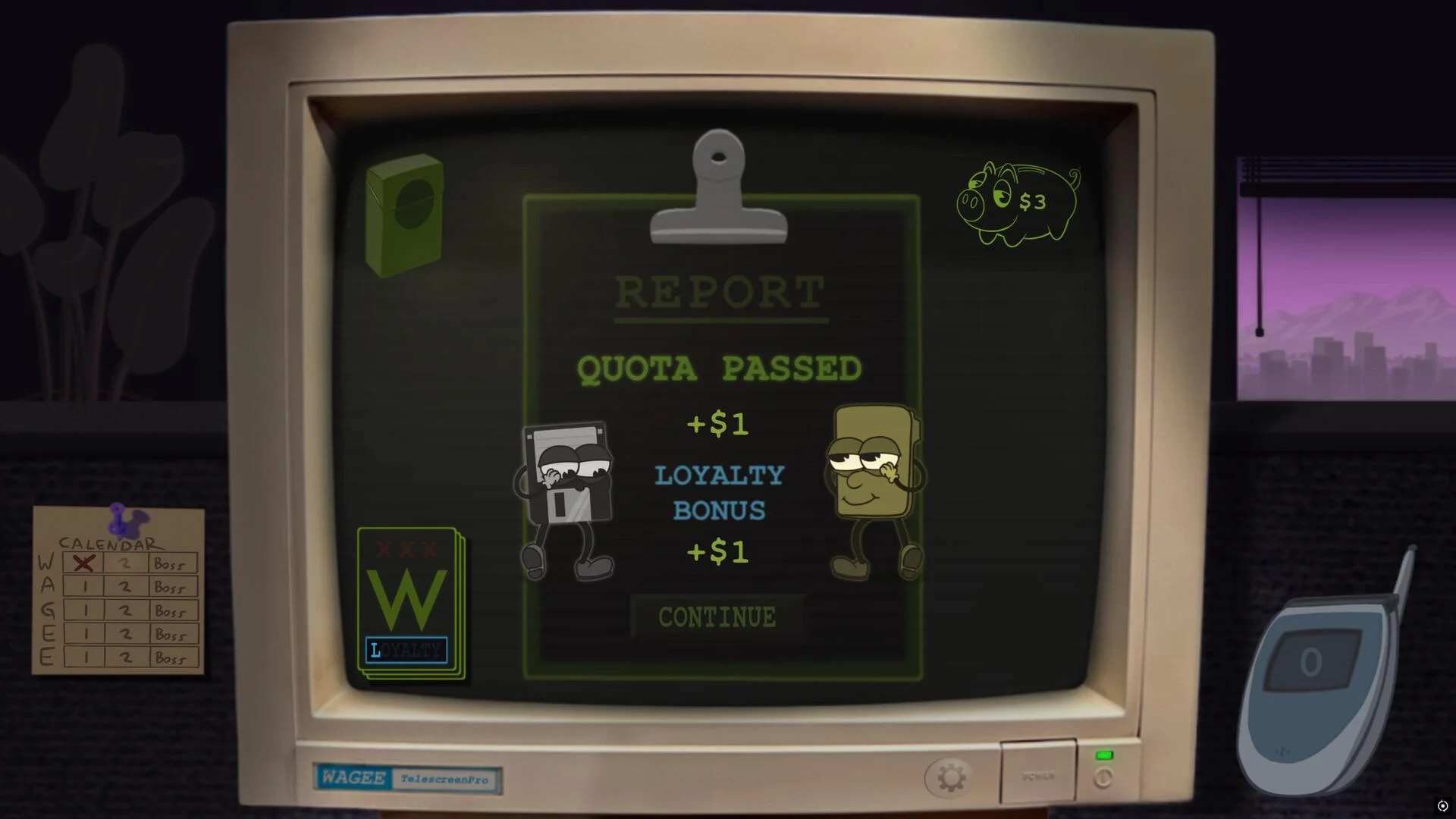WAGEE cards and dice screenshot