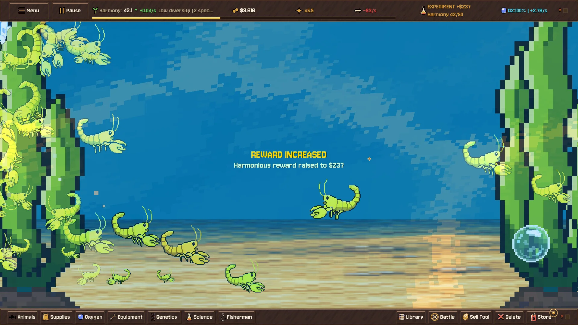 FishPond breeding rare fish traits