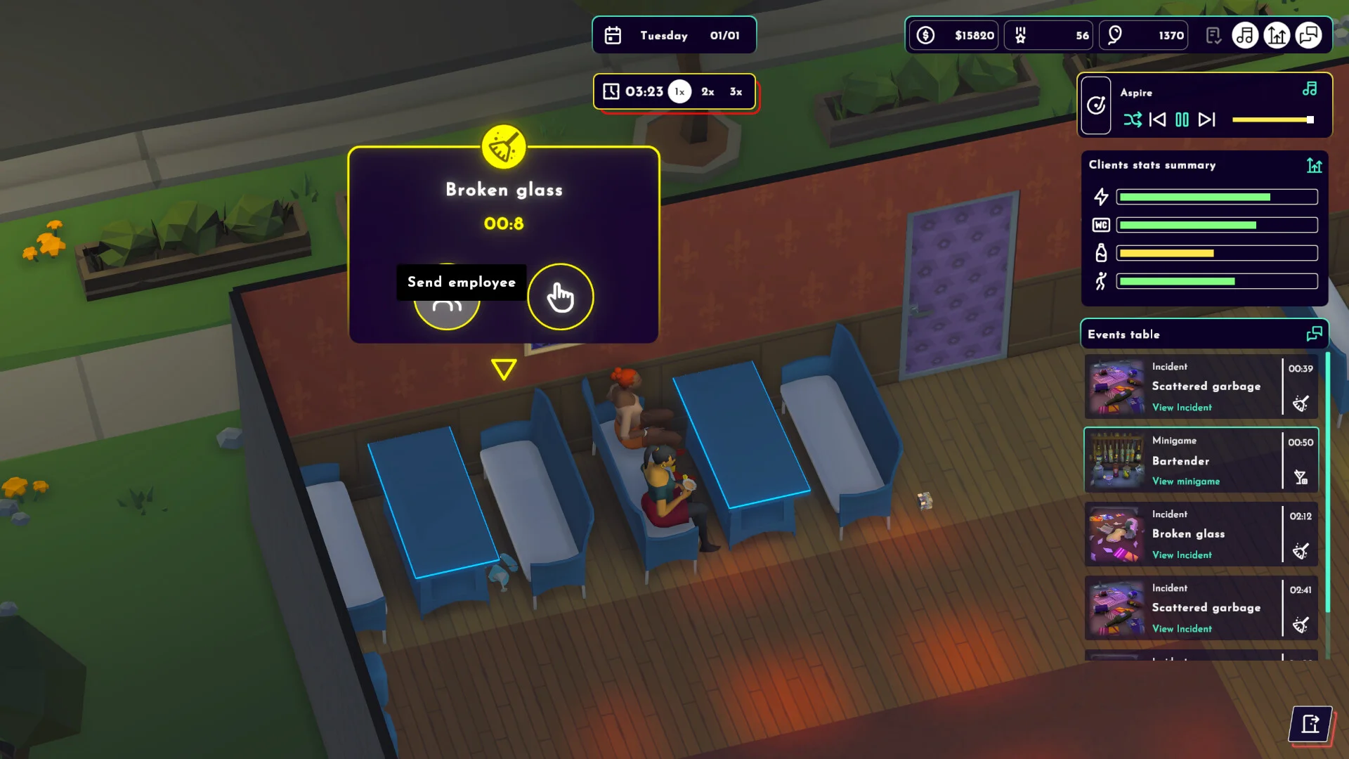 Disco Simulator club manager hire