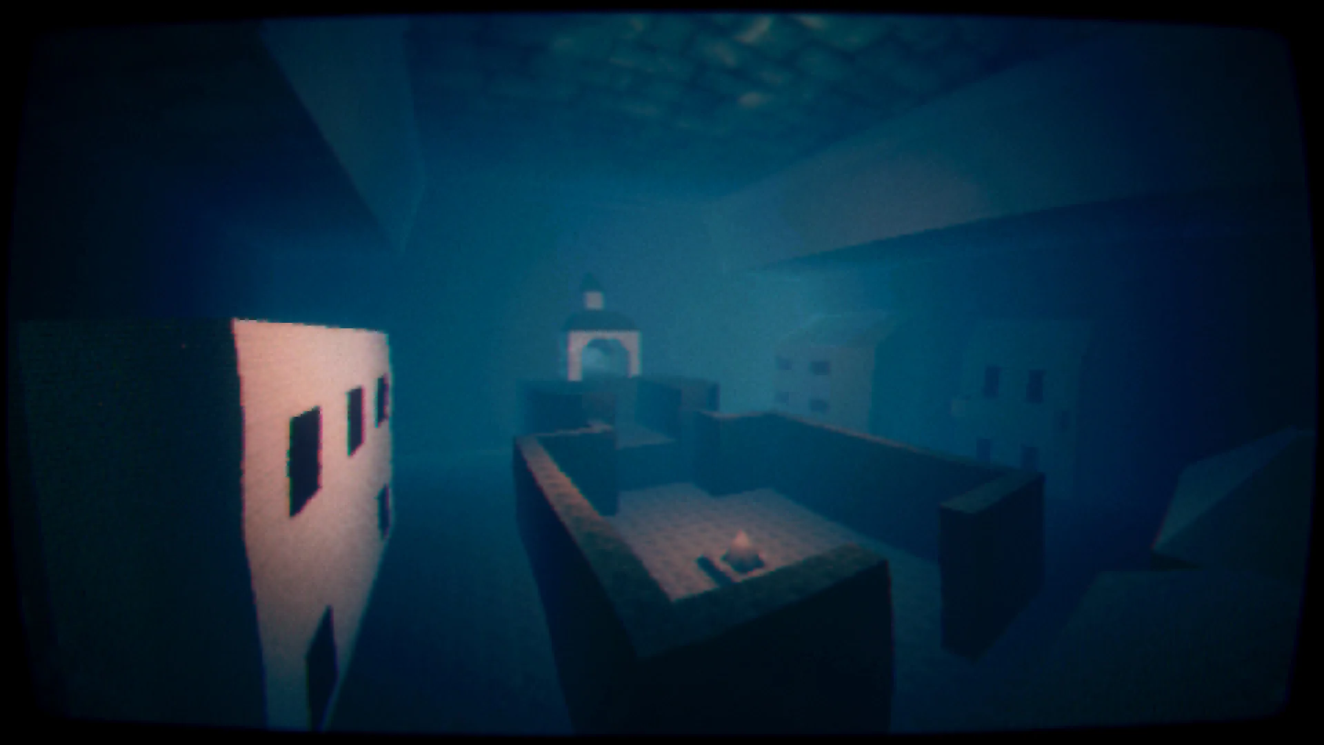 OYASUMII retro horror liminal scene