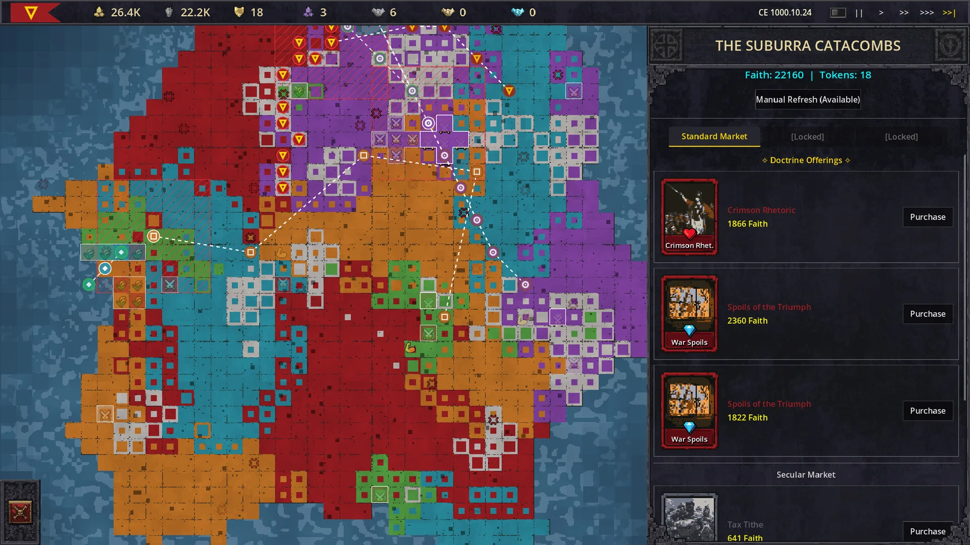 Imperial Wager mandate cards grid Steam
