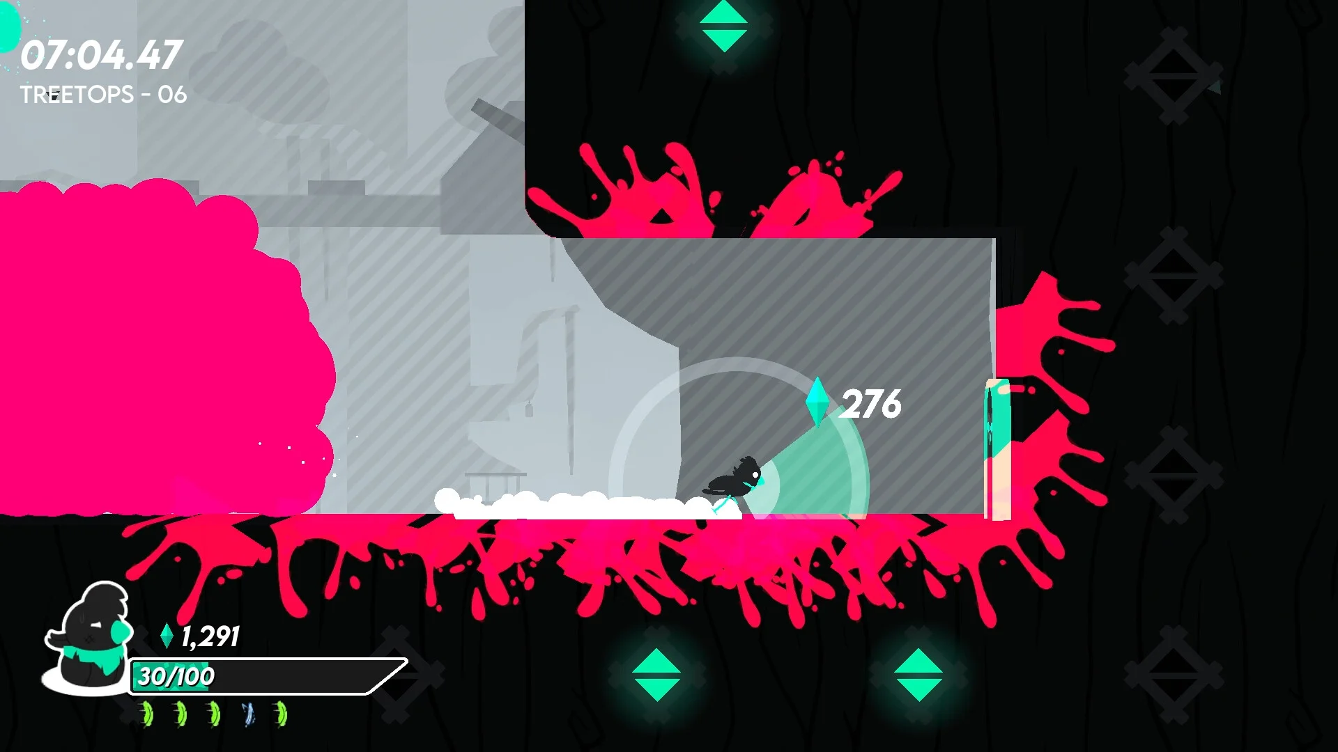 Ricochet Raven projectile deflect