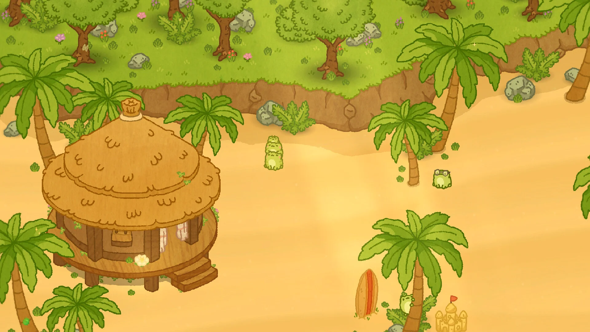 Frog Island caretaker island frogs build dream island gameplay