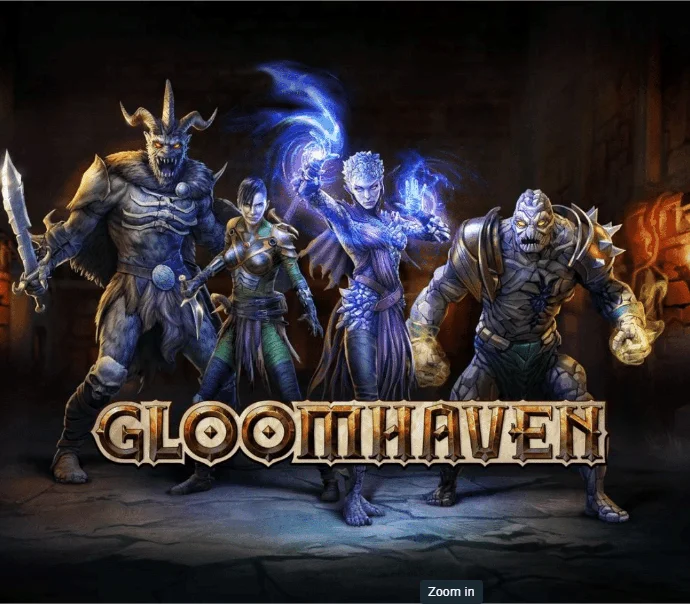 Gloomhaven hex map of a horrific dungeon contract
