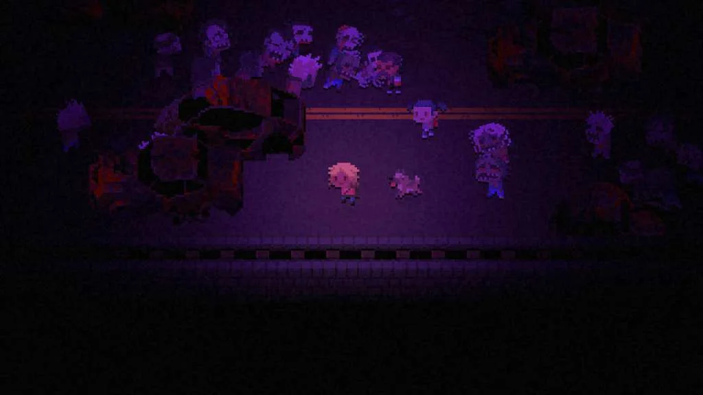 Death Road to Canada zombie horde combat pixel battle