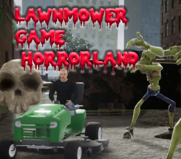 Lawnmower Game Horrorland cover of apocalyptic mowing