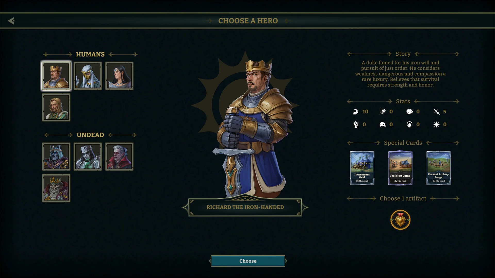 Kingdom Loop human versus undead turn-based army