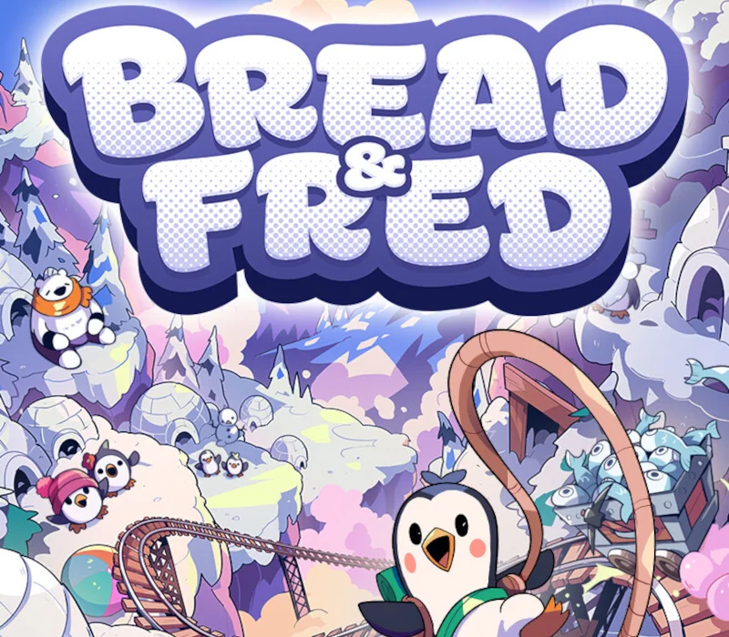 Bread and Fred Steam cover of two penguins on a snowy rope