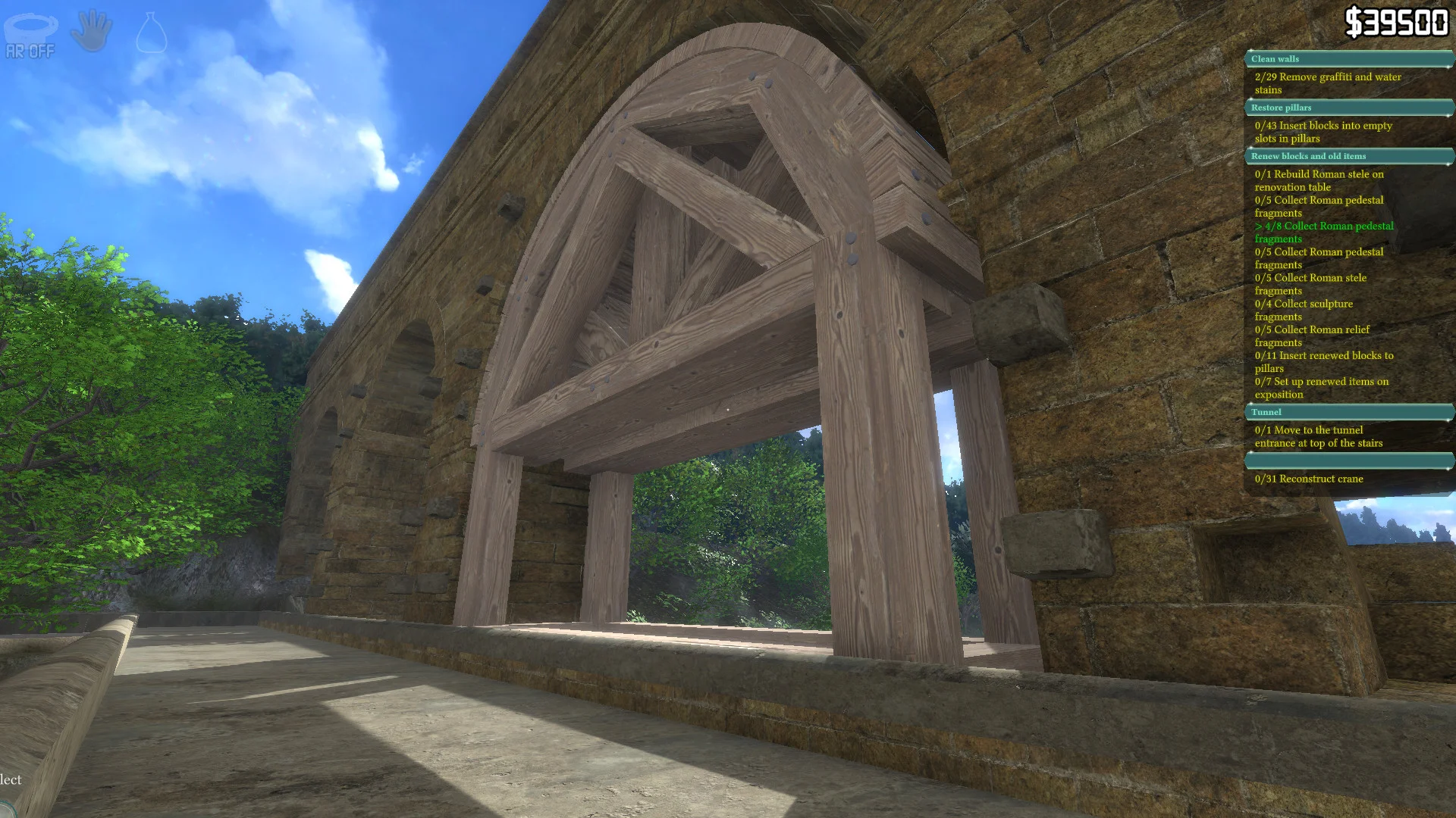 Monuments Renovator tool-based renovation gameplay