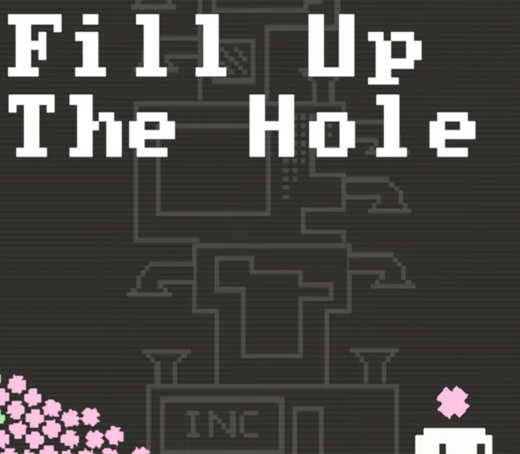 Fill Up The Hole cover with a magical garbage hole village