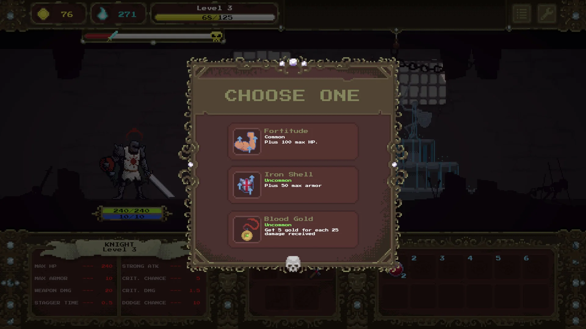 Loot Dungeon death is progression roguelite screenshot
