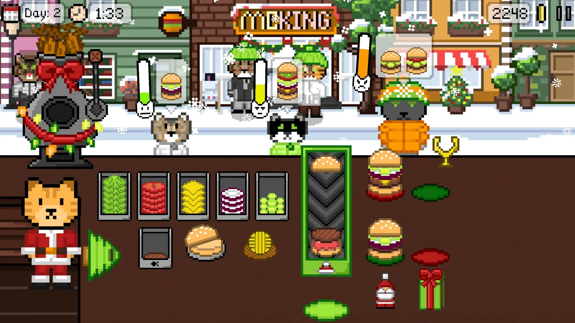 Kitty Burger purring customers screenshot