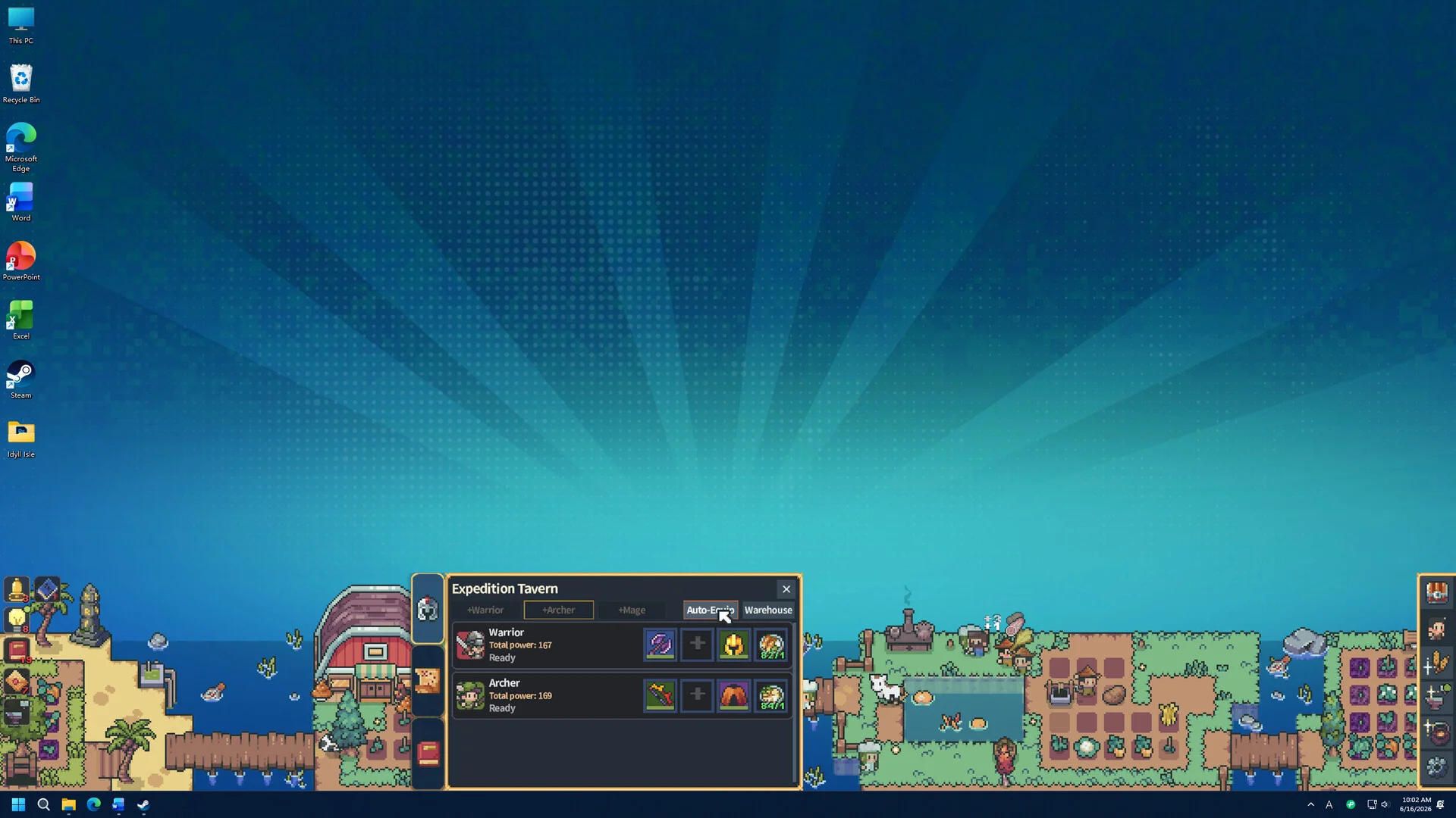 Idyll Isle transparent dock