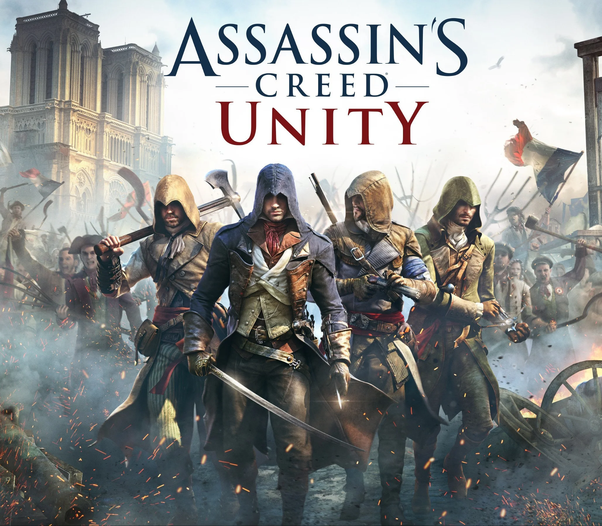 Assassins Creed Unity cover, Arno in revolutionary Paris