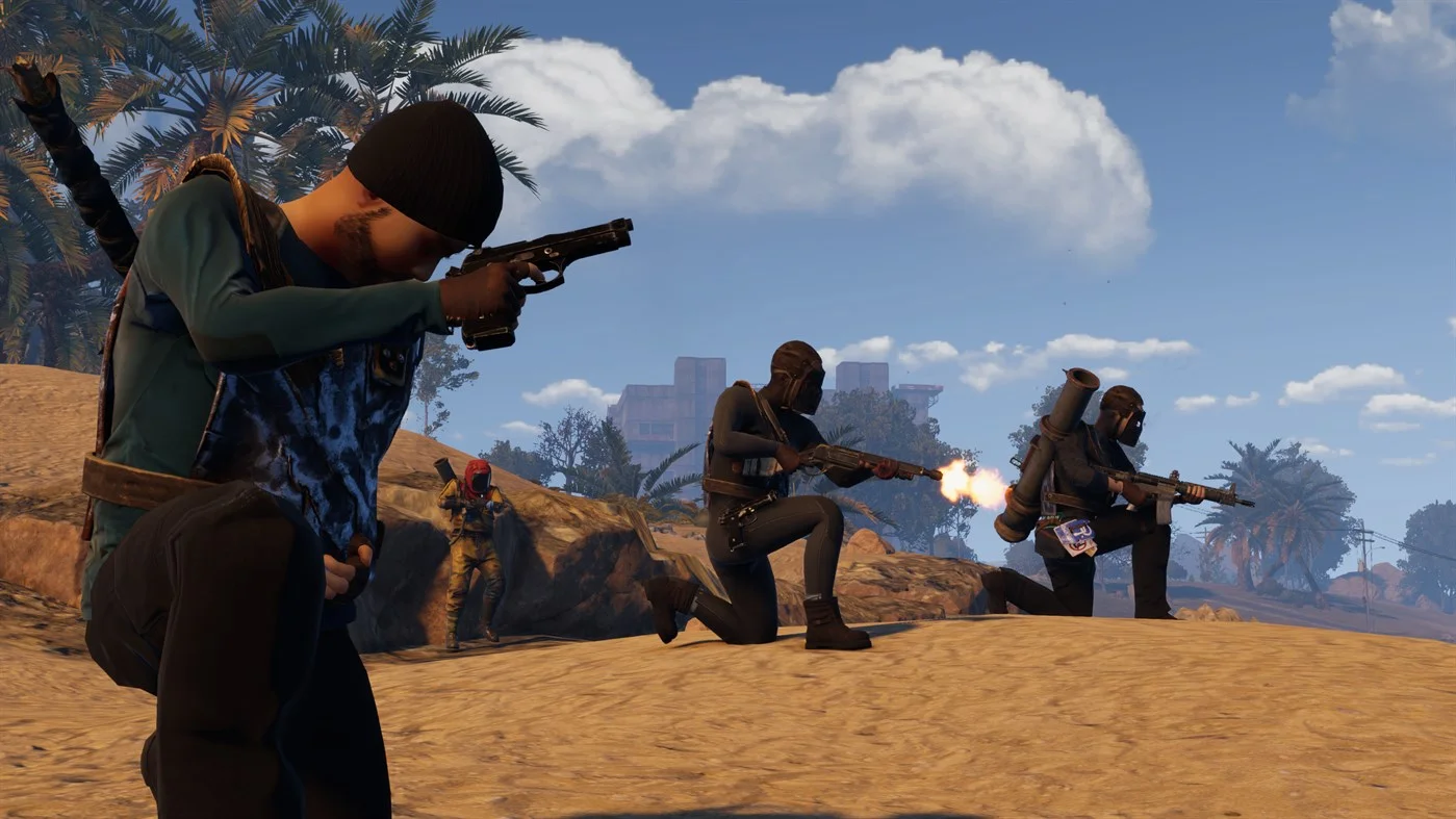Rust Console Edition monument raid on a contested island