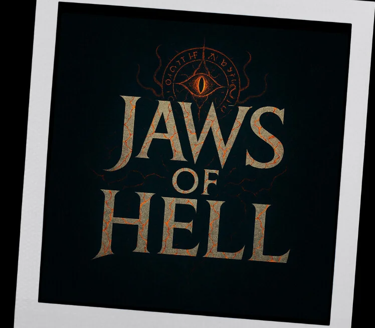 Jaws of Hell cover, Starving Lama FPS puzzle adventure