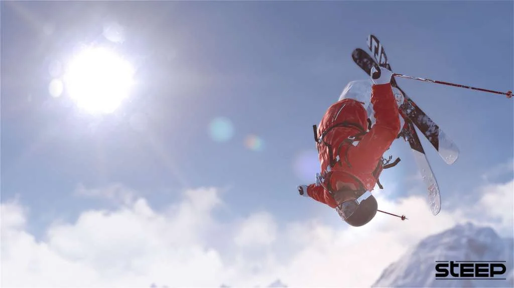 Steep Gold shared mountain session with snowboard tricks