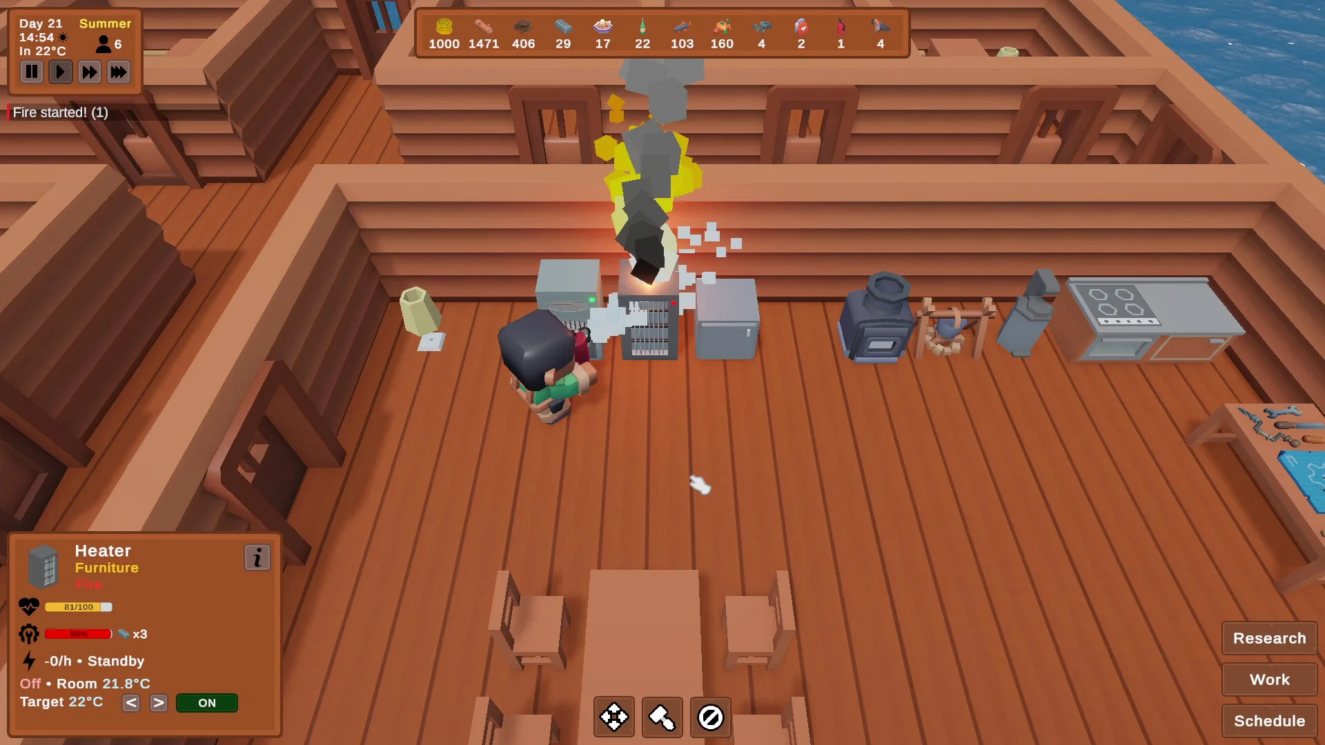 SeaColony colony expansion and upkeep management