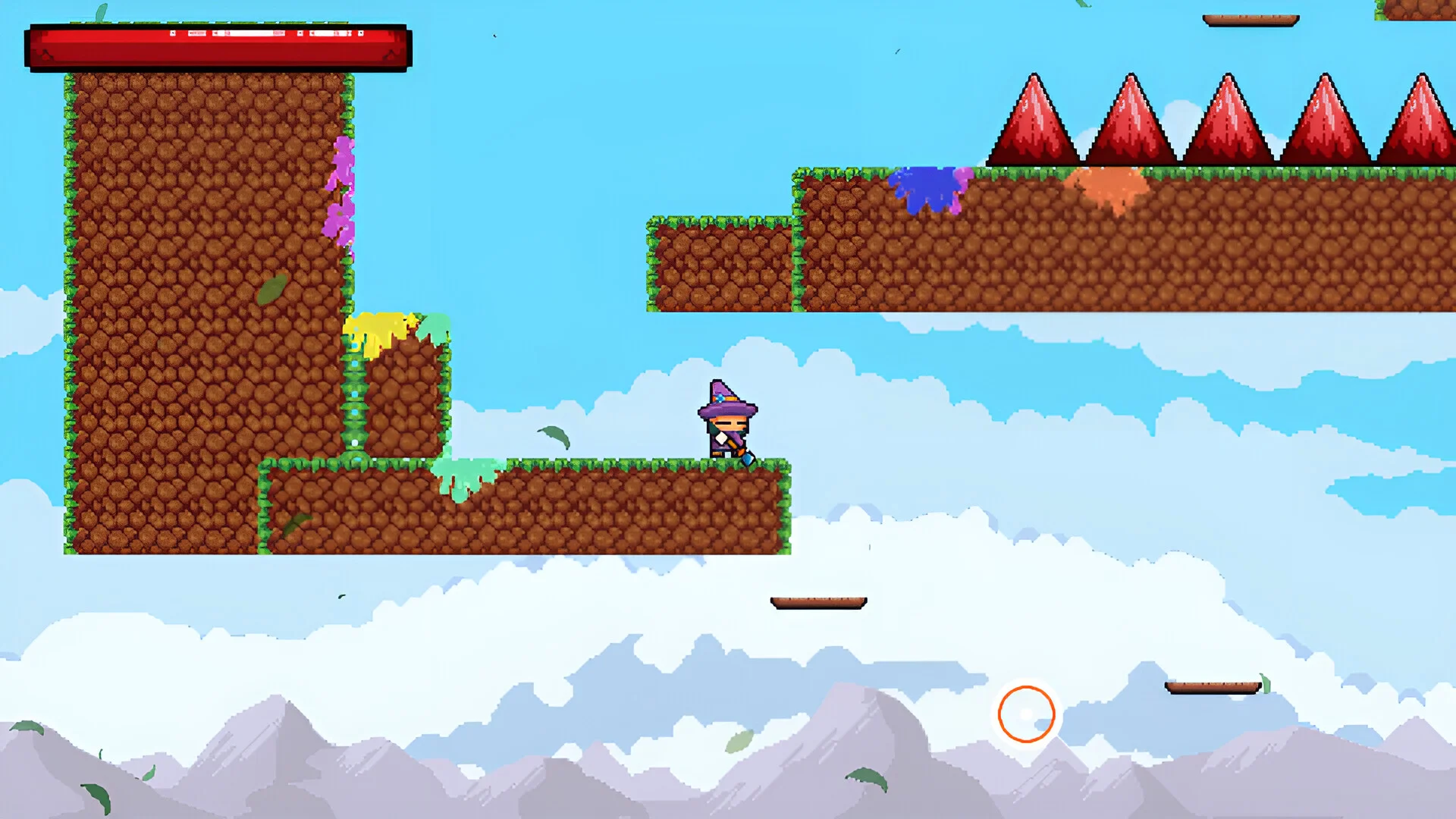 Splood flying between levels on paint recoil
