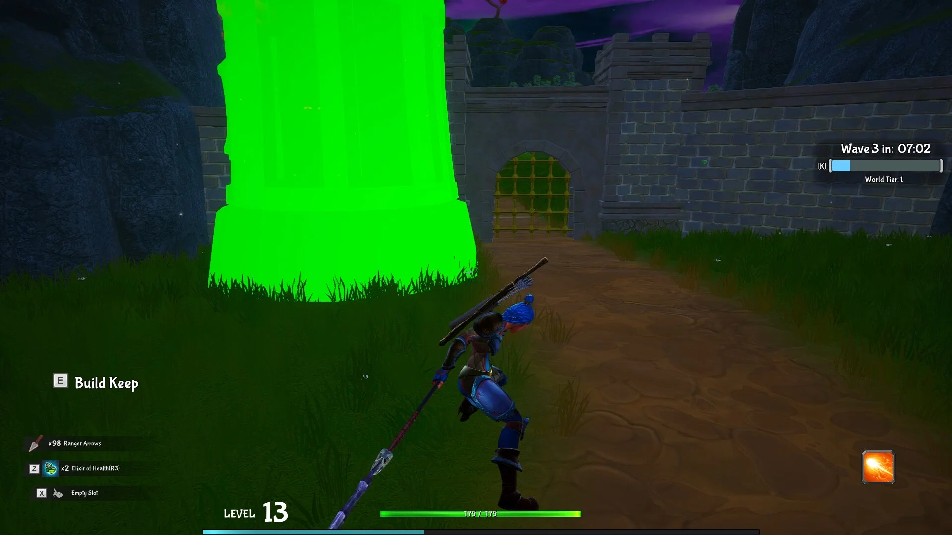 Lorne village defence screenshot