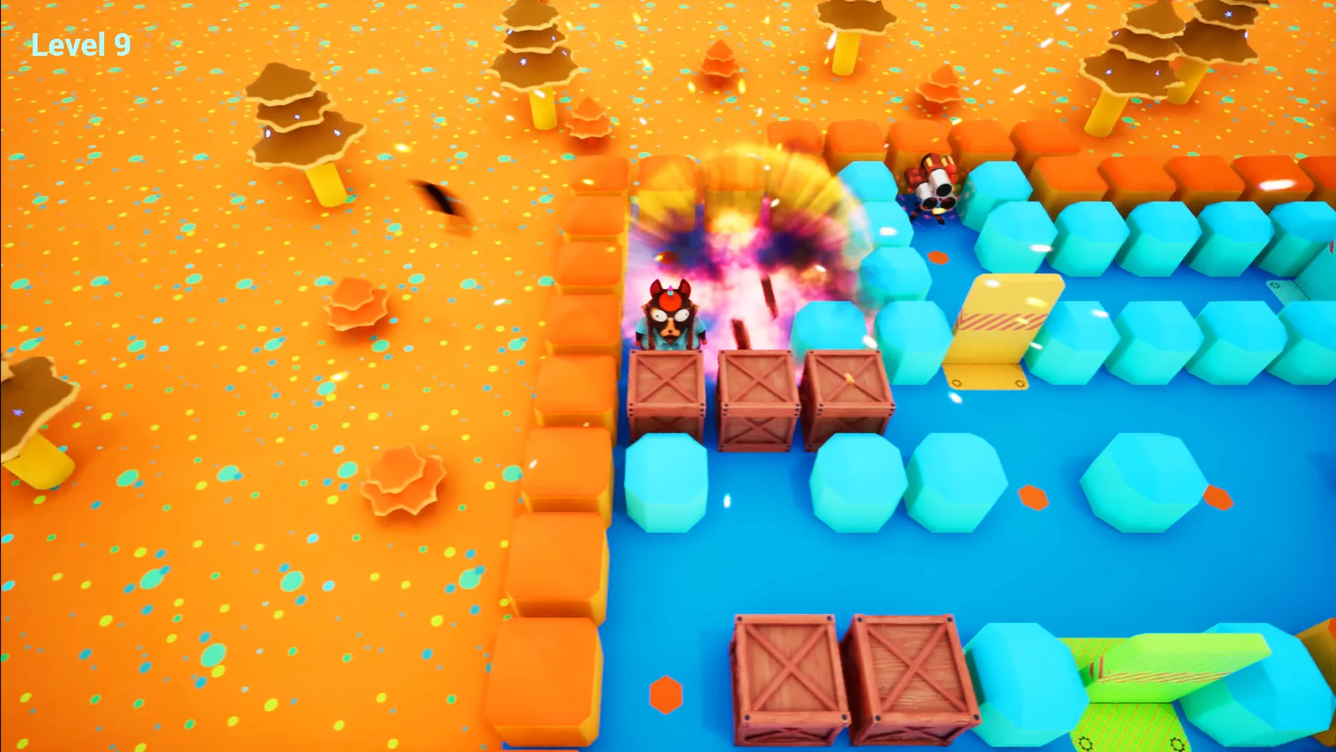 Stinky Cat chained explosives