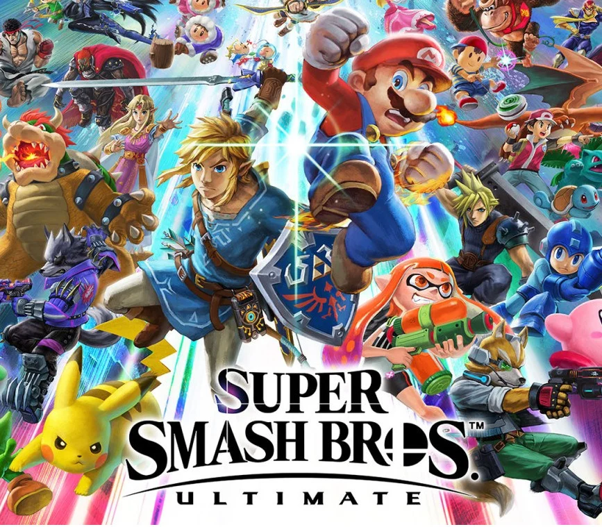 Super Smash Bros Ultimate cover, fighter roster